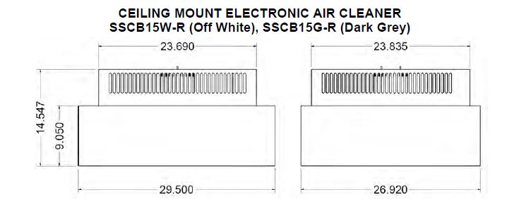 schematic SSCB15 Commerical ceiling mount schematic SSCB15 Commerical ceiling mount